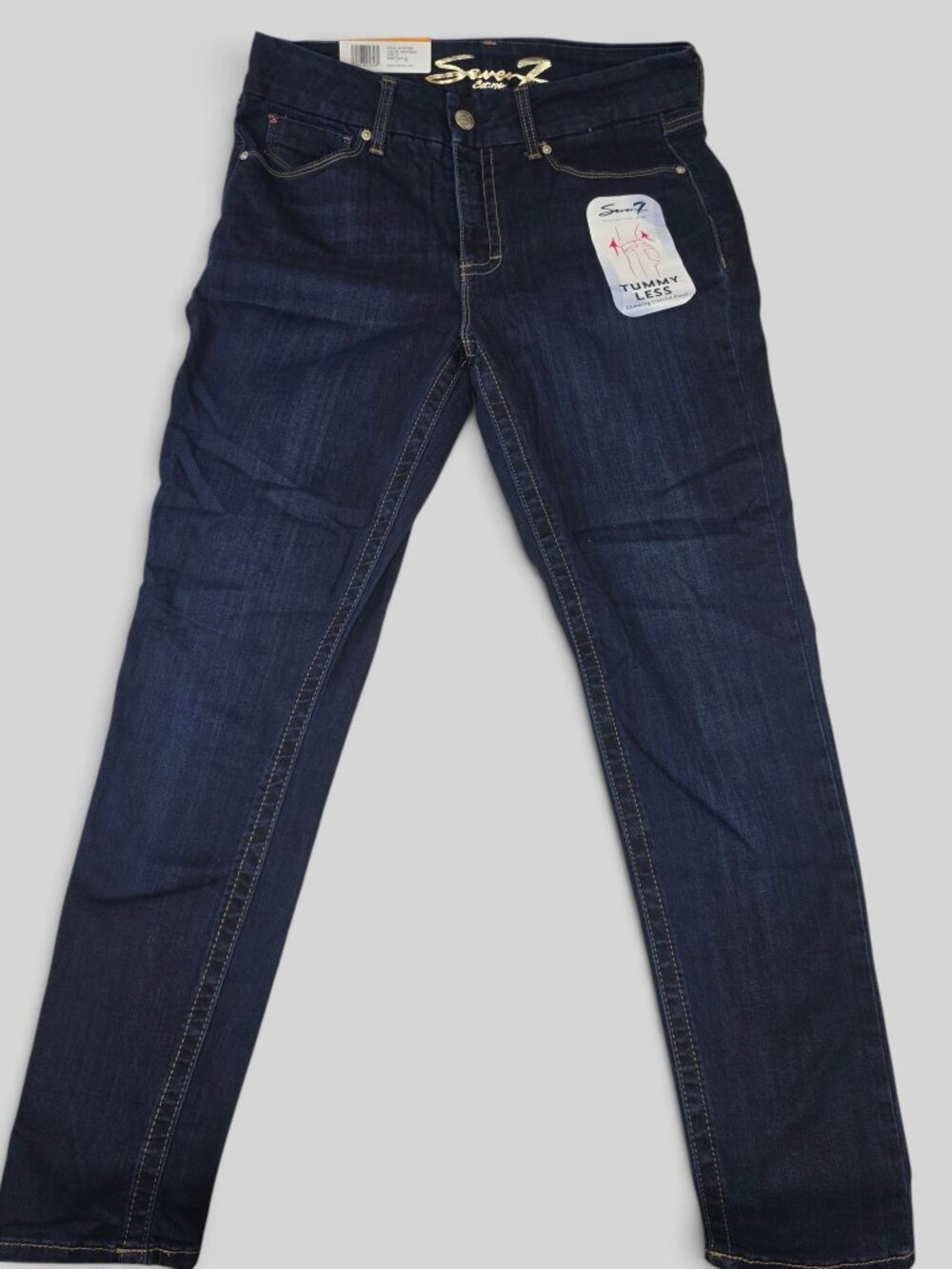 Seven7 Tummyless High Rise Skinny Jeans Dark Wash NWT Size 12